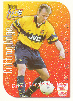 Dennis Bergkamp Arsenal 1999 Futera Fans' Selection Cutting Edge #CE1